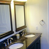 FINISHED  BATHROOM GRANITE COUNTER TOPS